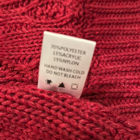 Ceo Femme Cable Knit ,Chunky Oversized Sweater Size S. Boho,Winter, Contemporary - Picture 8 of 10